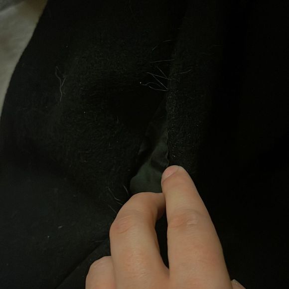 RARE Vintage 1990s Super Warm Hooded wool Jacket Peacoat - Picture 4 of 5